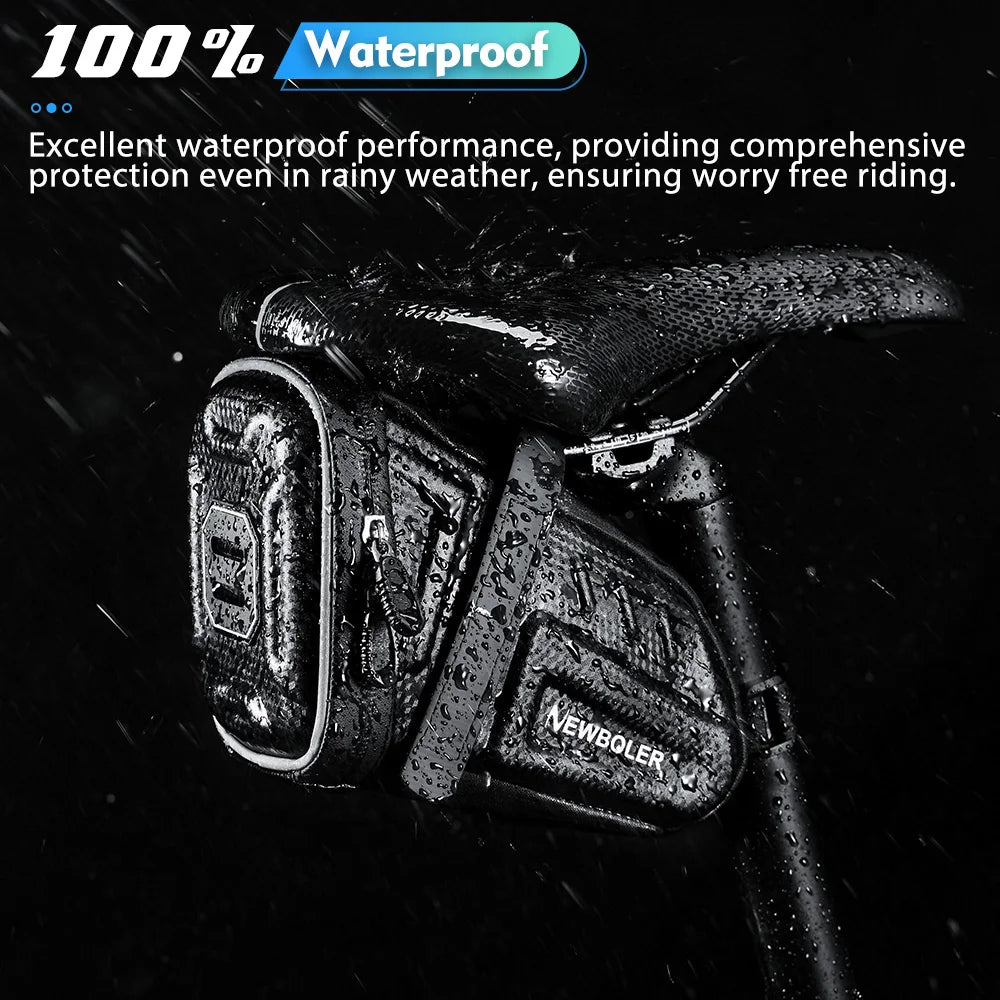 Bicycle Saddle Bag Waterproof Mountain Bike Saddle Storage Seat Rear Tool Pouch Bag Saddle Outdoor Cycling MTB Accessories