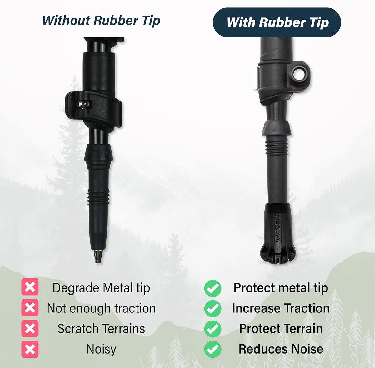 Pole tip fitted