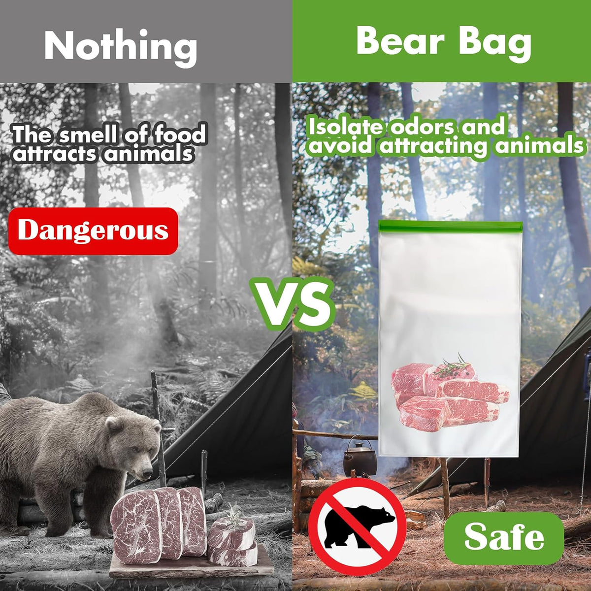Odour-proof bag seal