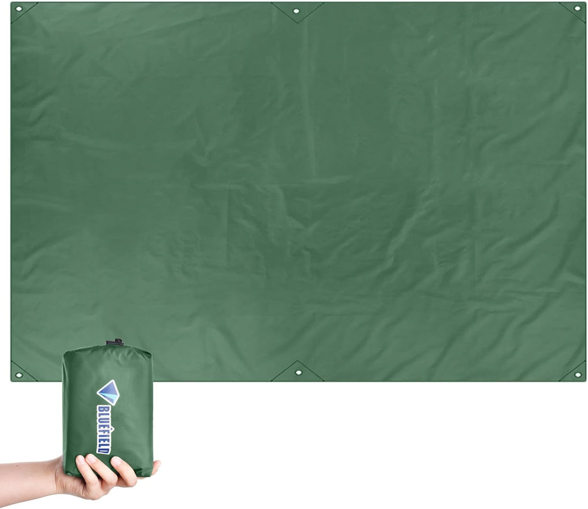 Hammock Rain Fly Waterproof Tarp Camping Tent Footprint Ground Cloth Backpacking Tarp Camp Shelter Sunshade Mat for Outdoor Hiking Beach Picnic