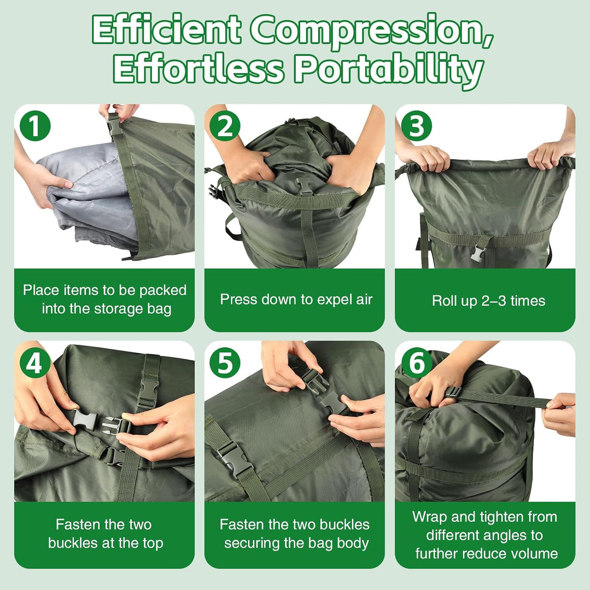 Compression Sack, Ultralight Portable Stuff Sack for Sleeping Bag