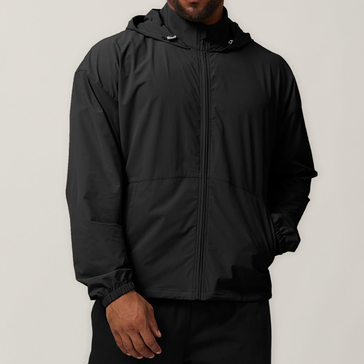 Hooded Stretch Windbreaker — EVFP2WNKZ6