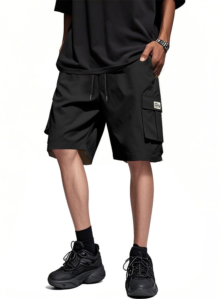Drawstring Cargo Trail Shorts