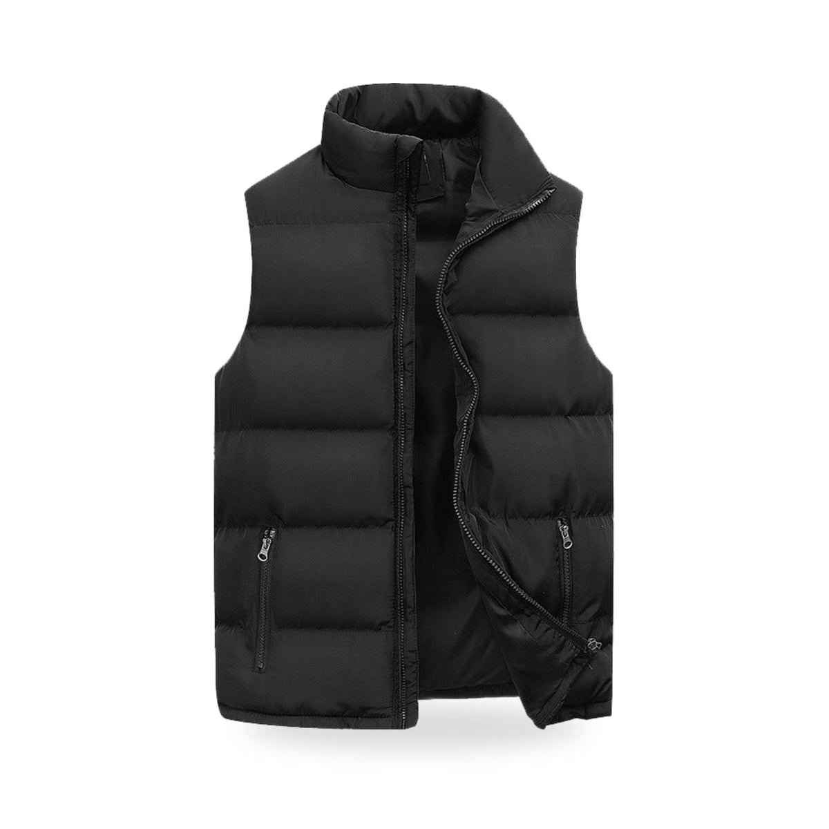 Quilted Puffer Vest, photographed on a white background