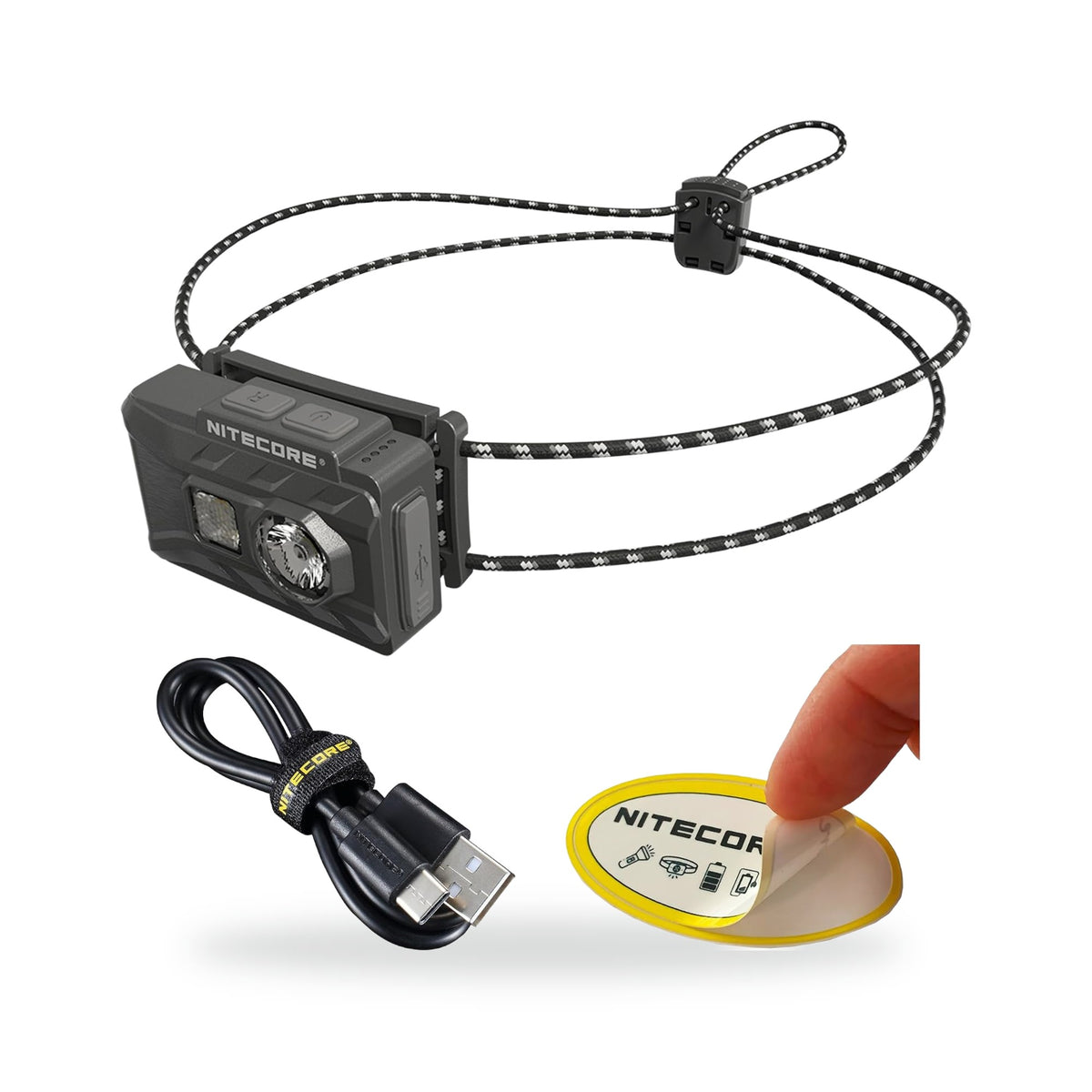 Nitecore NU20 Classic USB-C Backpacking Headlamp, photographed on a white background
