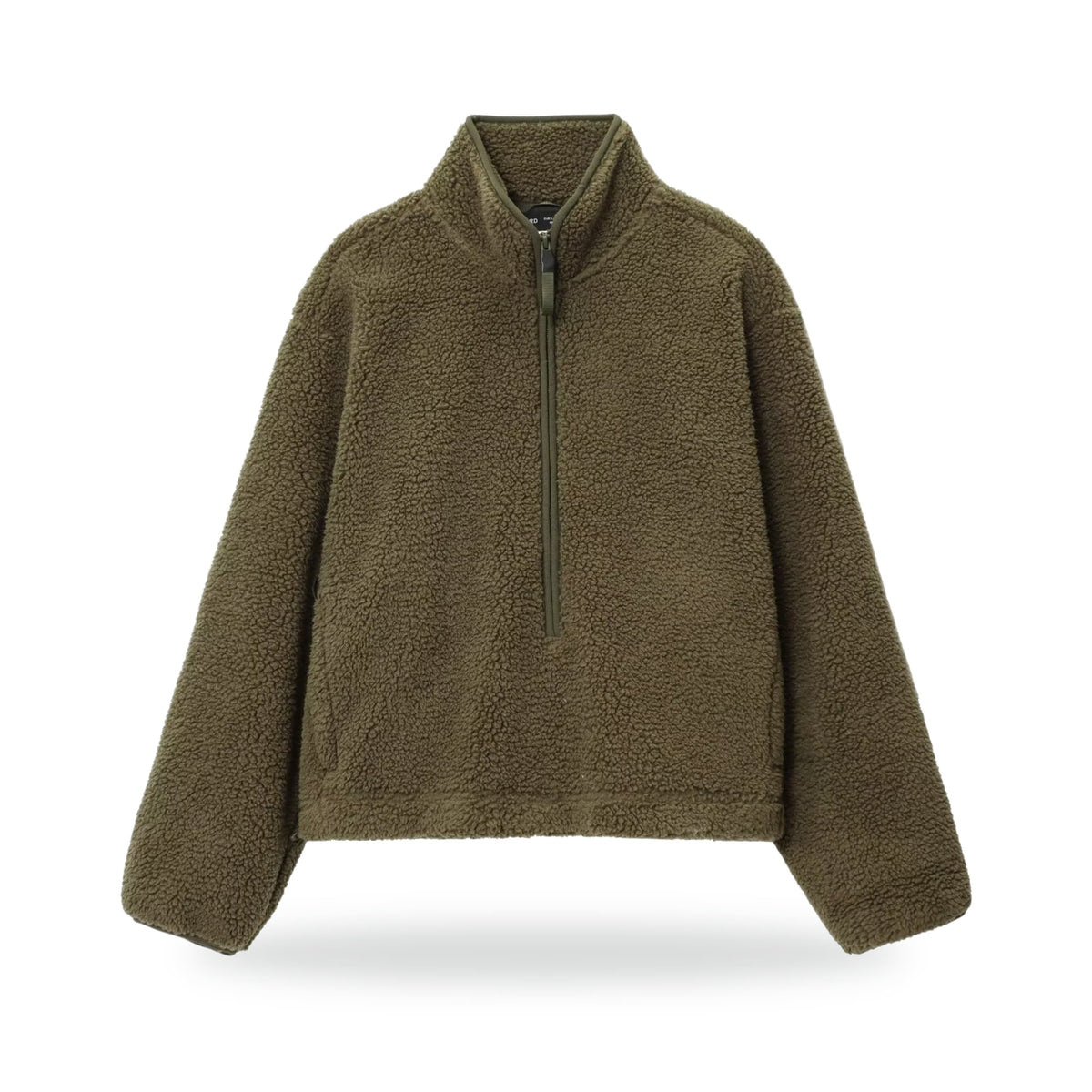 Women's Sherpa Half-Zip Fleece, photographed on a white background
