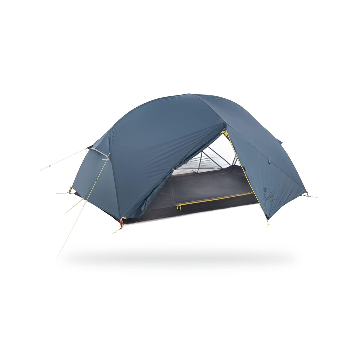 Naturehike Mongar 2 Backpacking Tent — Navy 210T, photographed on a white background
