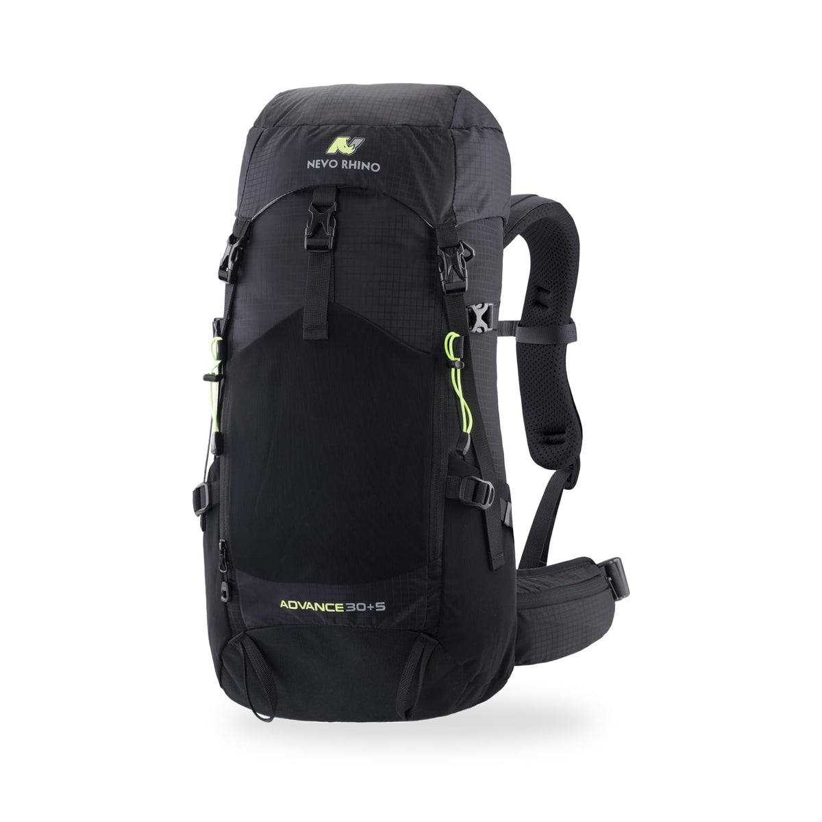 35L Internal-Frame Hiking Pack with Rain Cover, photographed on a white background