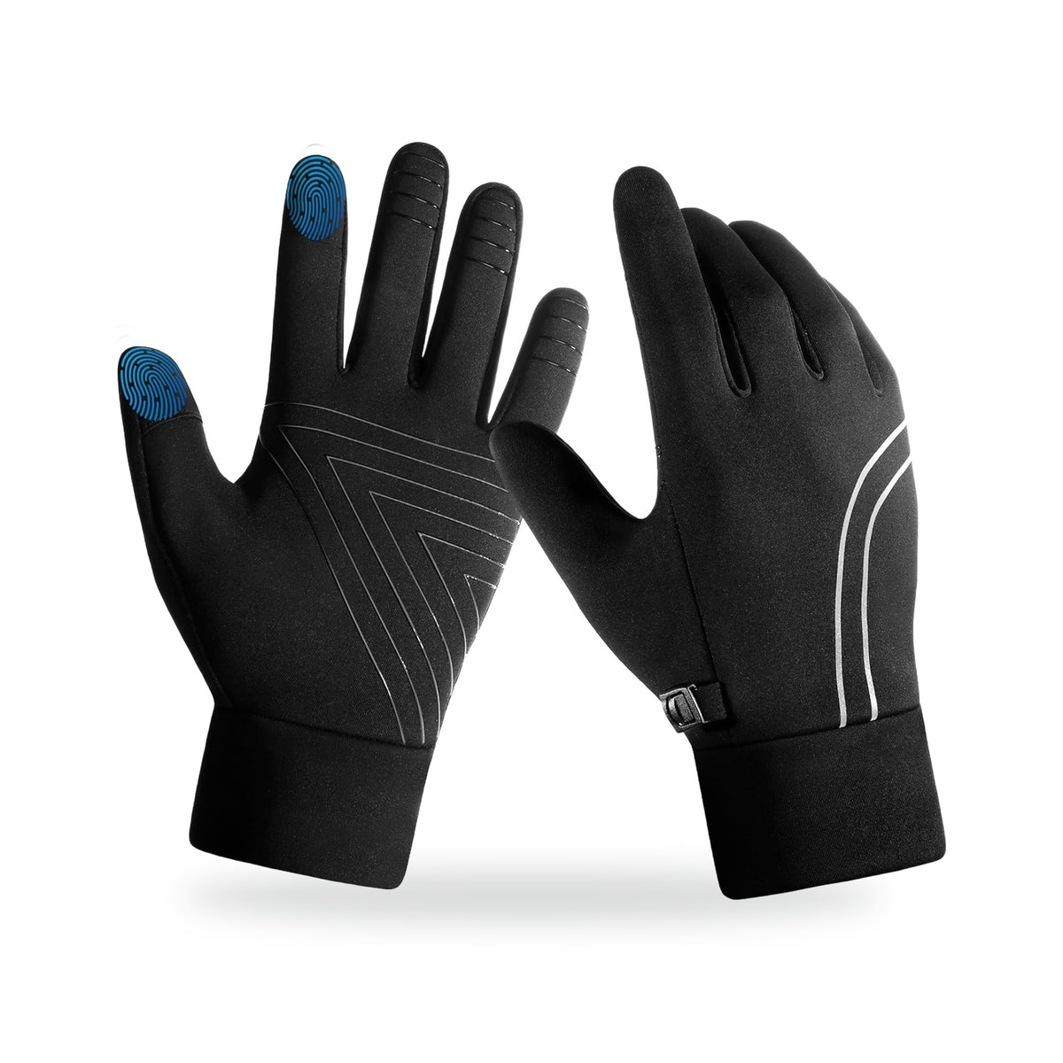 Achiou Touchscreen Liner Gloves, photographed on a white background