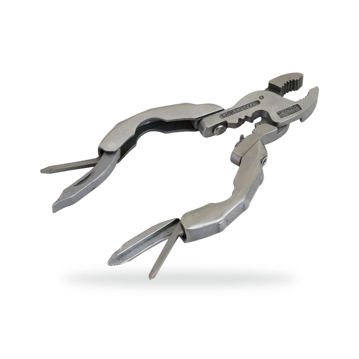 SWISS+TECH 9-in-1 Micro Multitool, photographed on a white background