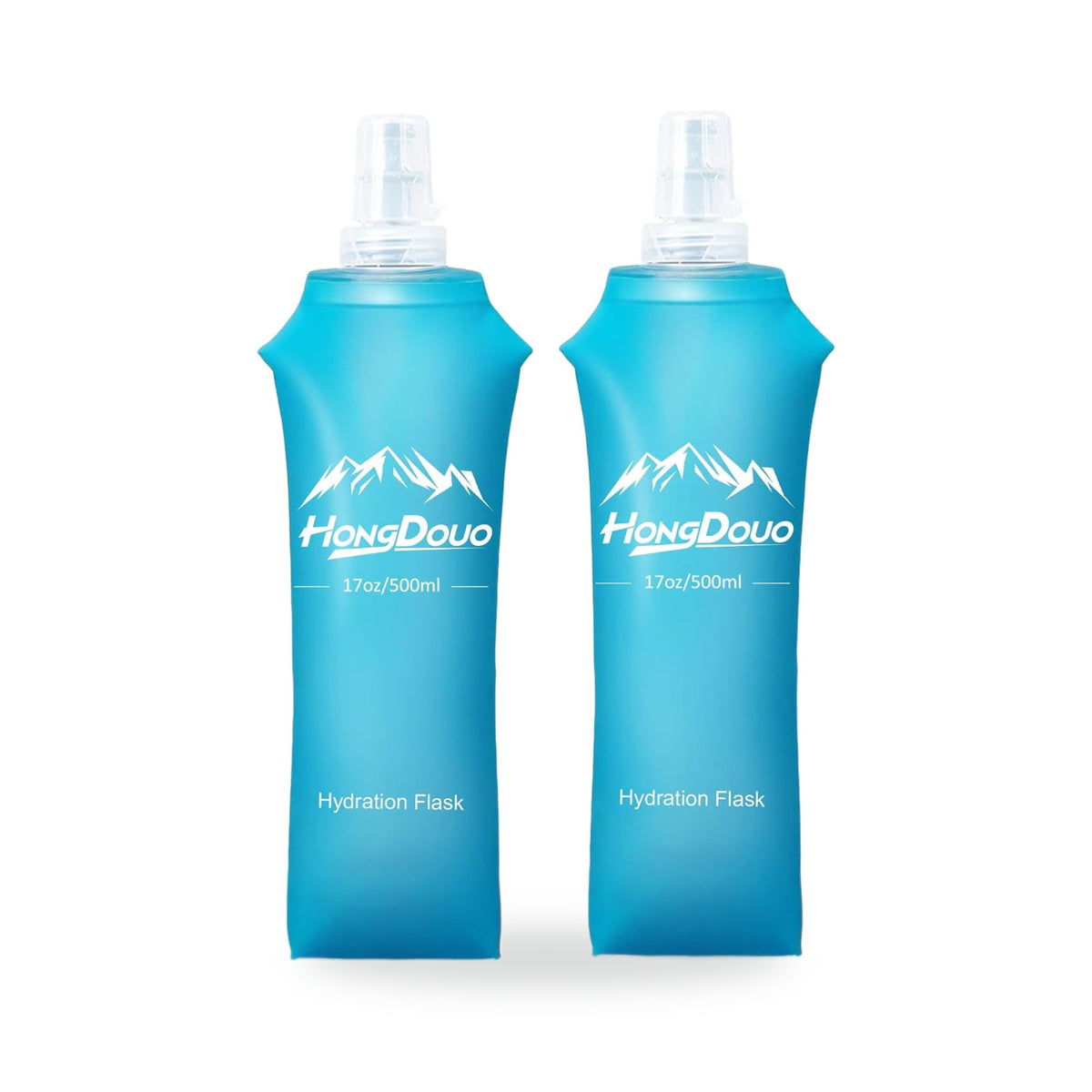 Soft Flask 500 ml — 2 Pack, photographed on a white background