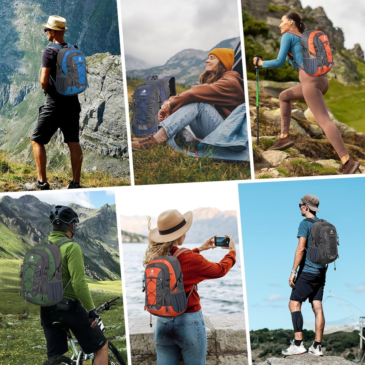 25L Hiking Backpack for Women Men, Small Travel Daypacks