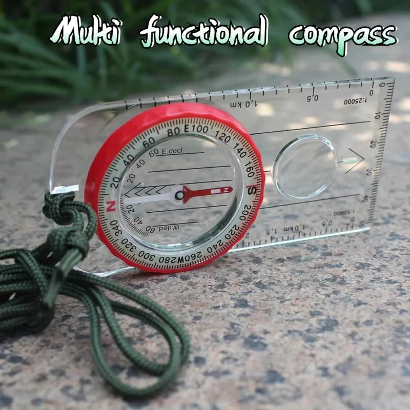 Promap Compass - Ultra Lightweight Baseplate Map Compass Accurate Orienteering Base Plate Compass for Hiking Travel Camping