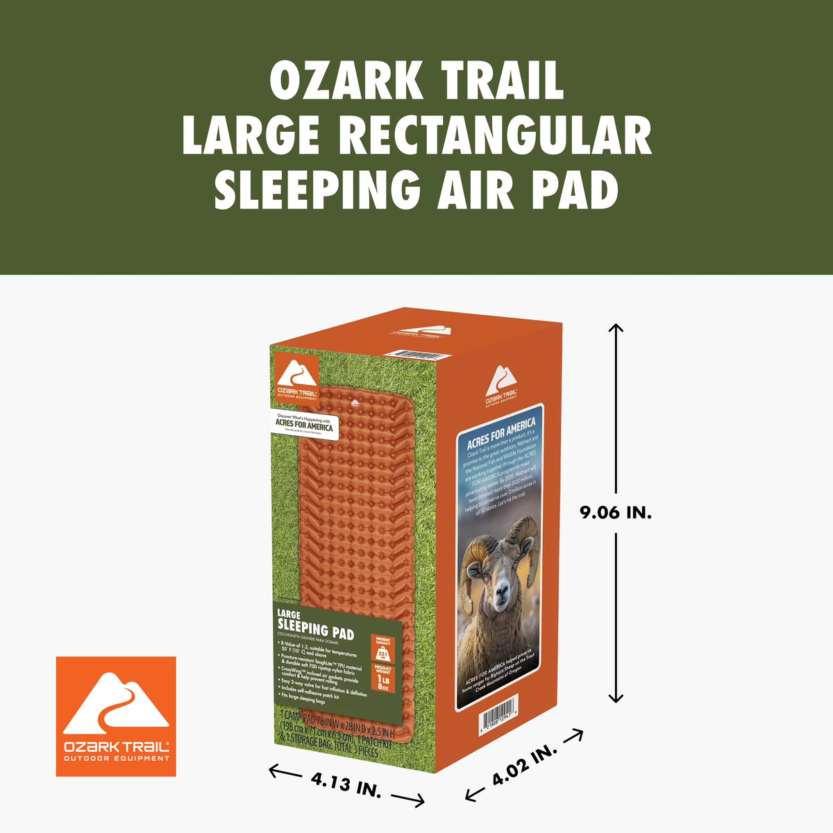 Large Rectangular Sleeping Air Pad