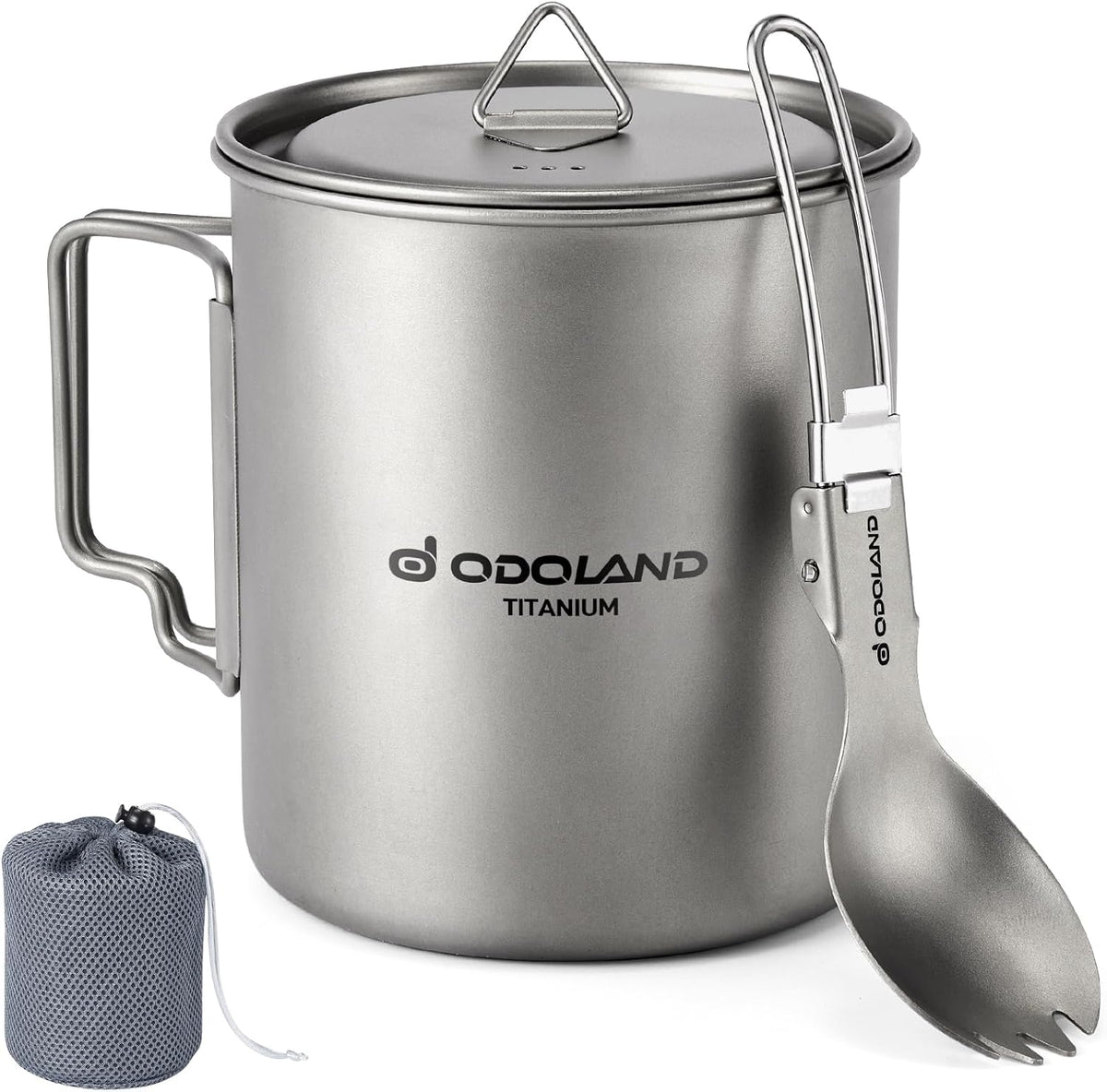 420ml Titanium Pot & Spork Set