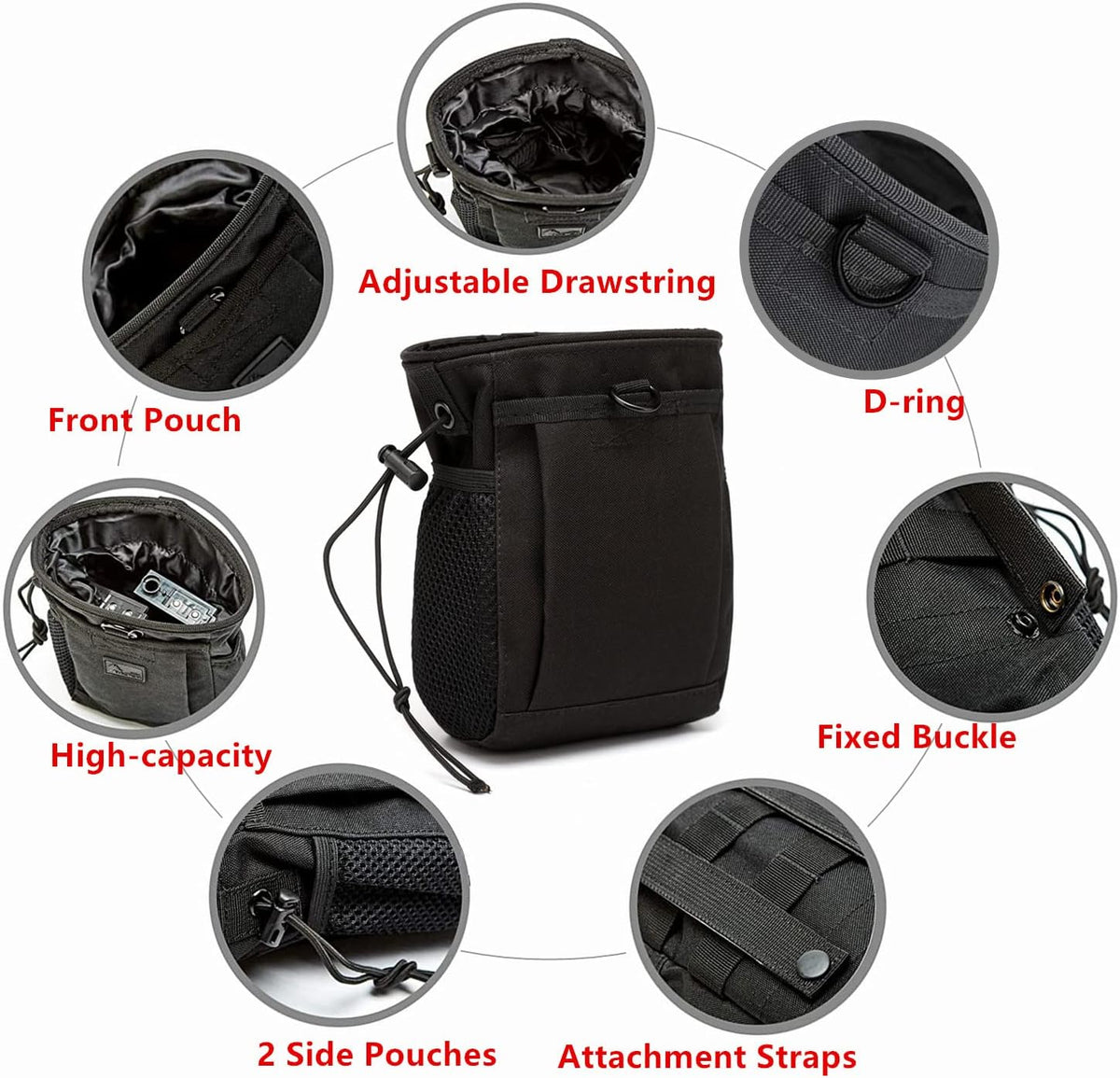 Climbing Chalk Bag with Adjustable Belt