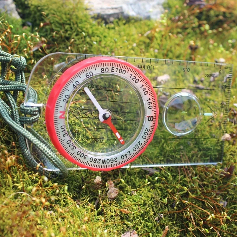 Promap Compass - Ultra Lightweight Baseplate Map Compass Accurate Orienteering Base Plate Compass for Hiking Travel Camping