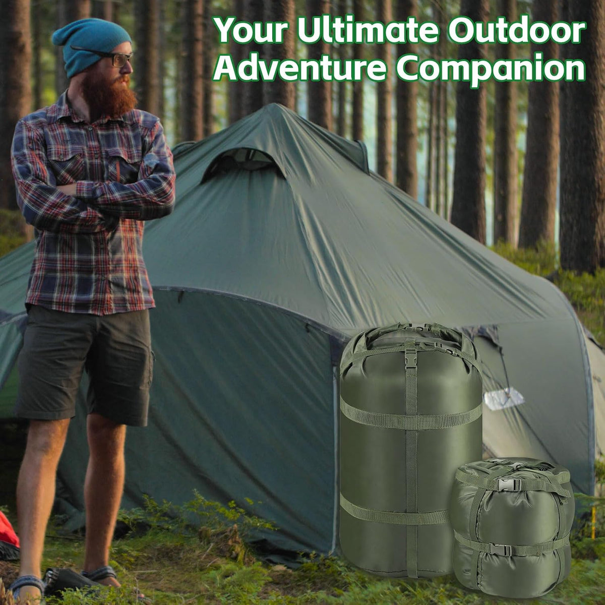 Compression Sack, Ultralight Portable Stuff Sack for Sleeping Bag