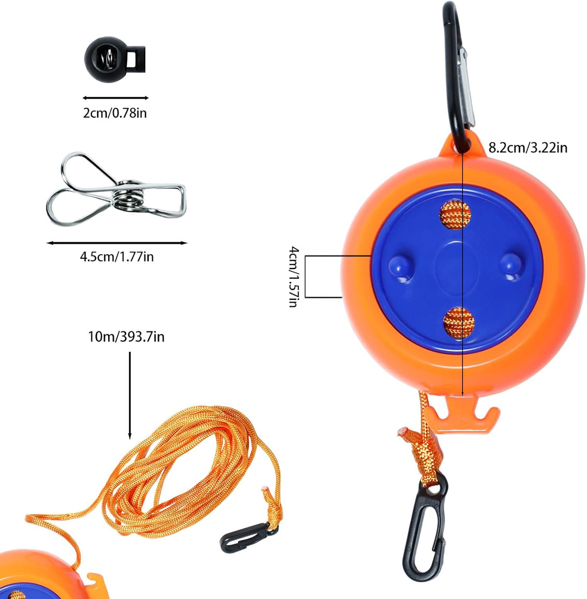 10m Retractable Camping Clothesline