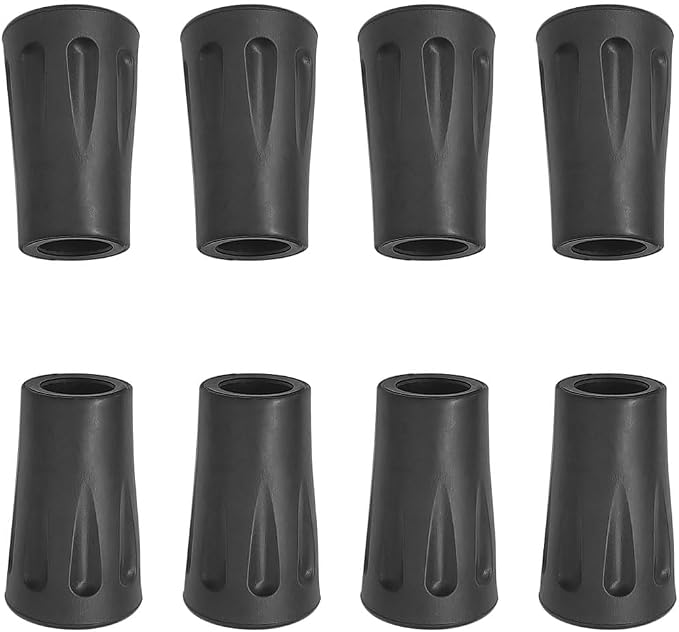 Universal Rubber Trekking-Pole Tips — 8 Pack