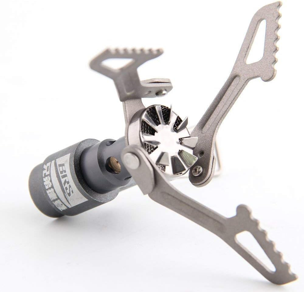 Outdoor -3000T Ultra-Light Titanium Alloy Miniature Portable Picnic Camping Gas Cooking Stove Portable Ultralight Burner 25Gram