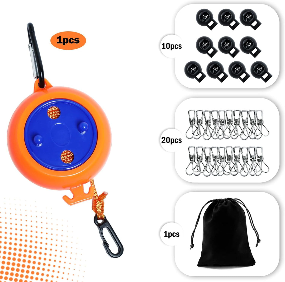 10m Retractable Camping Clothesline