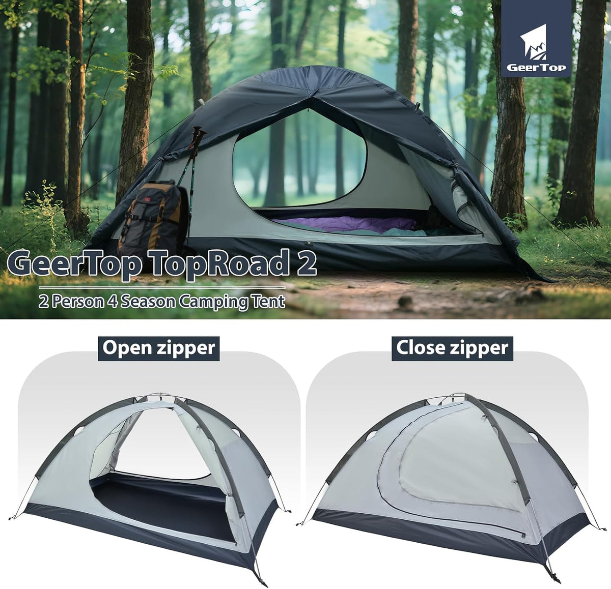 4-Season Backpacking Tent — 2 Person