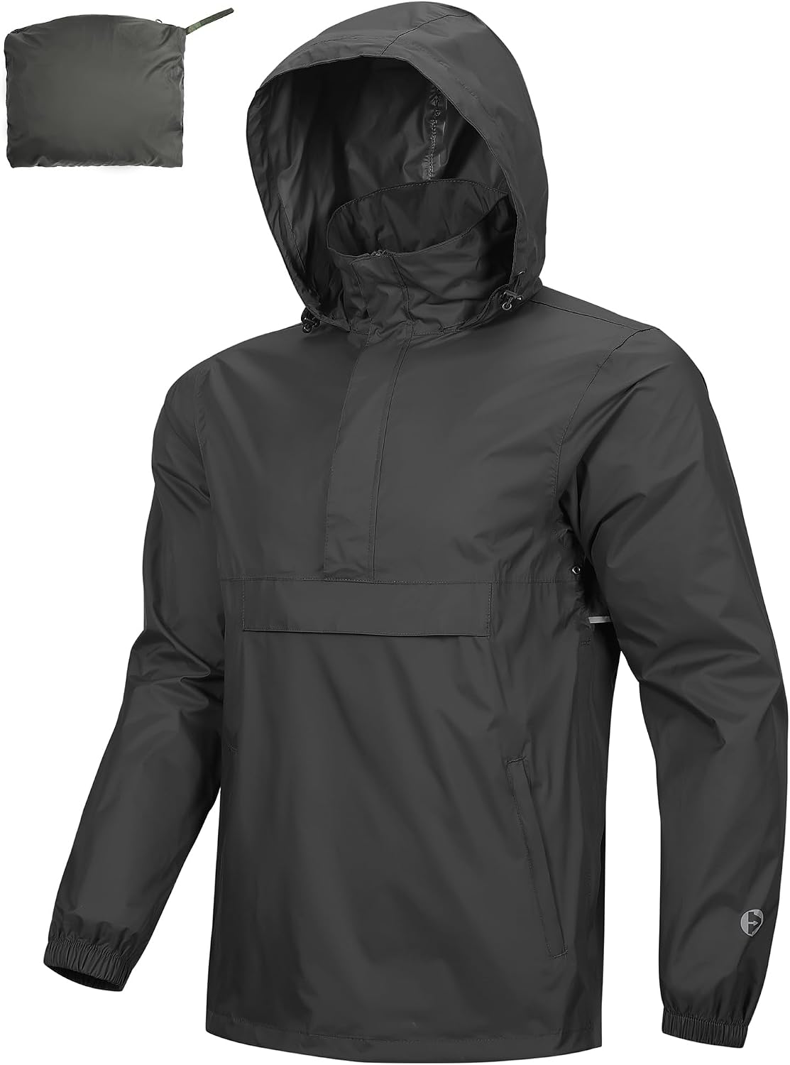 Outdoor Ventures men's packable rain jacket