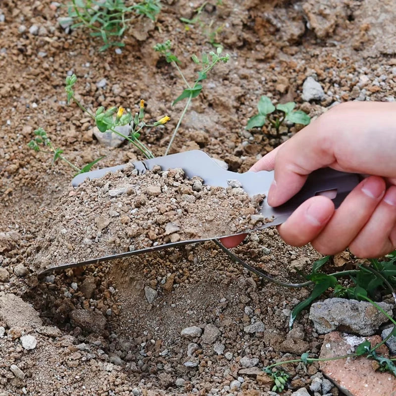 Titanium Corrosion-Resistant Garden Hand Shovel Outdoor Camping Hiking Backpacking Mini Ultralight Portable Trowel