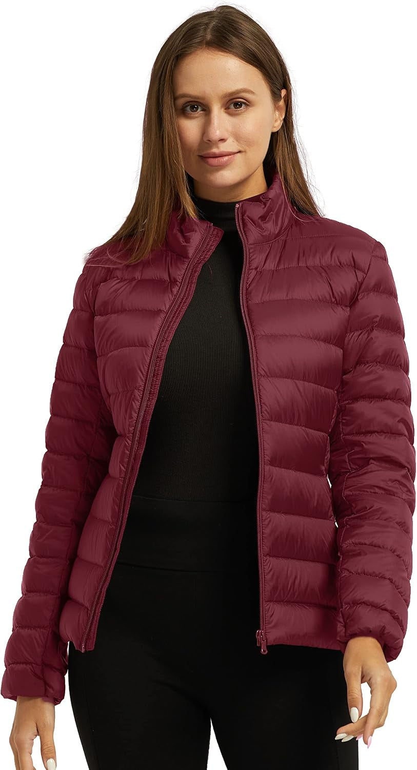 Women'S Packable Puffer Jacket Ultra-Light Short down Jacket
