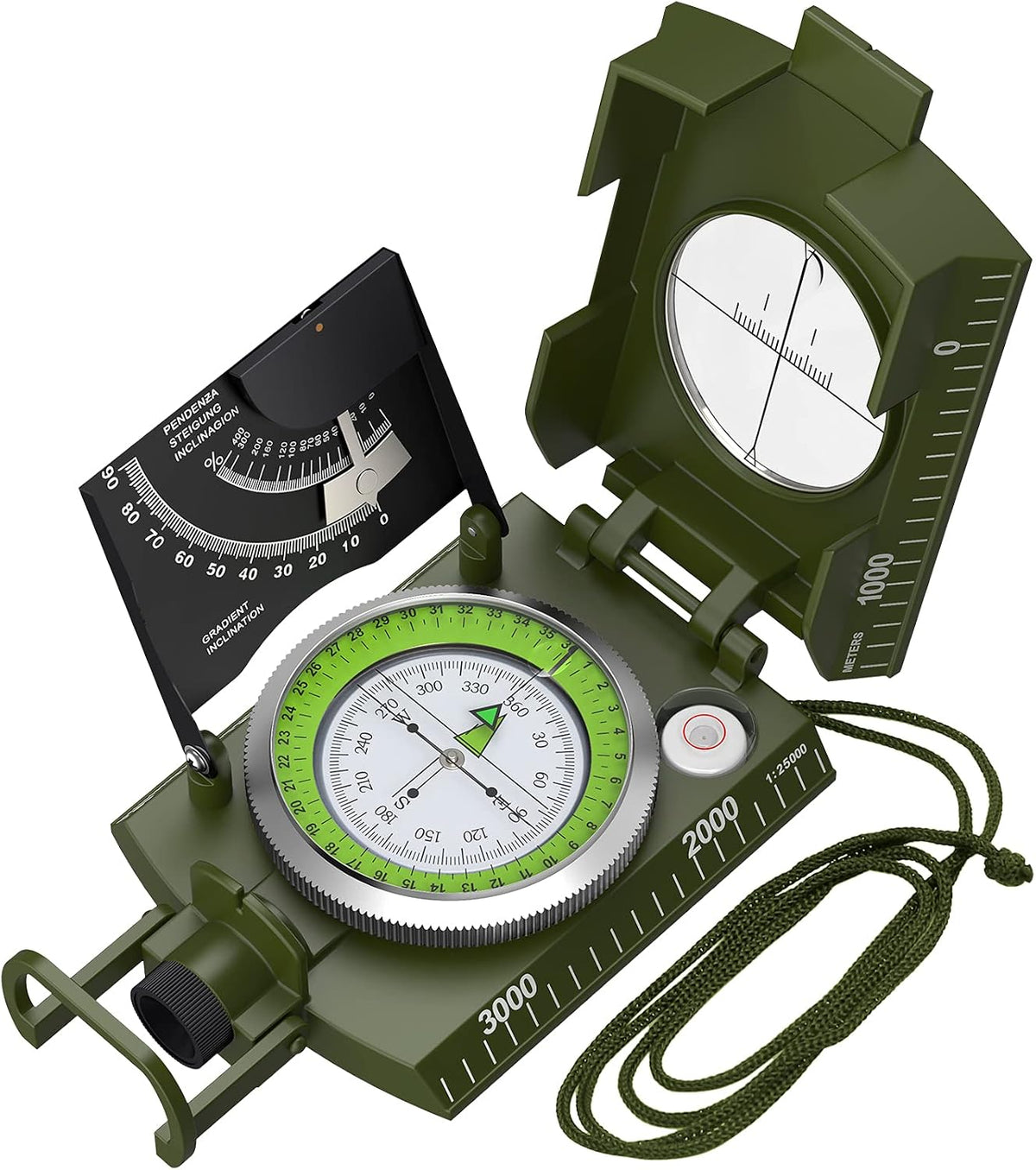 Proster lensatic sighting compass