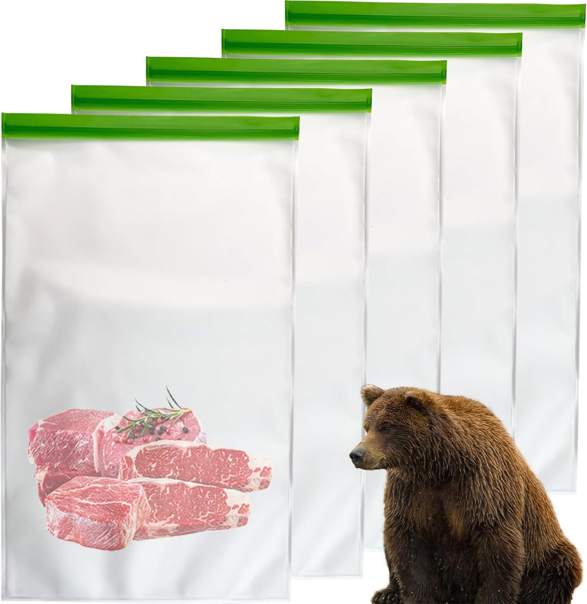 Odour-Proof Food Bags — 5 Pack