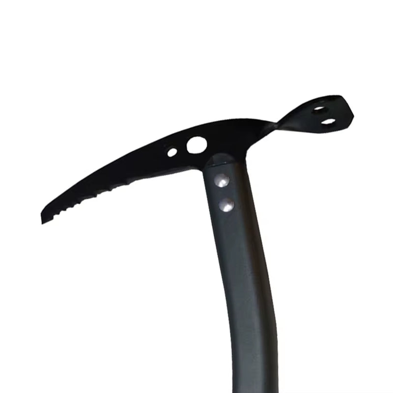 Handy Man Bending Ice Axe Aluminum Alloy Handle Steel Axe Head CE EN 13089+A1:2015 Certified Anodized Pick Head 442G 60-80Cm Ice
