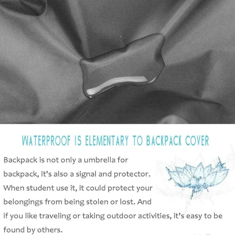 20L-60L Backpack Rain Shield Waterproof Dustproof Sun-Protected Bag Shield Outdoor Camping Hiking Backpack Protective Cover
