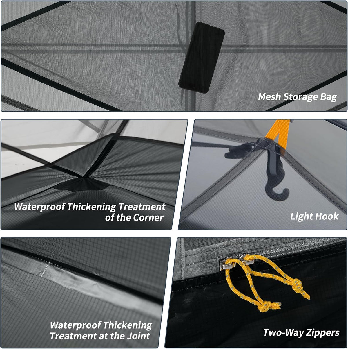Naturehike Mongar 2 Backpacking Tent — Navy 210T