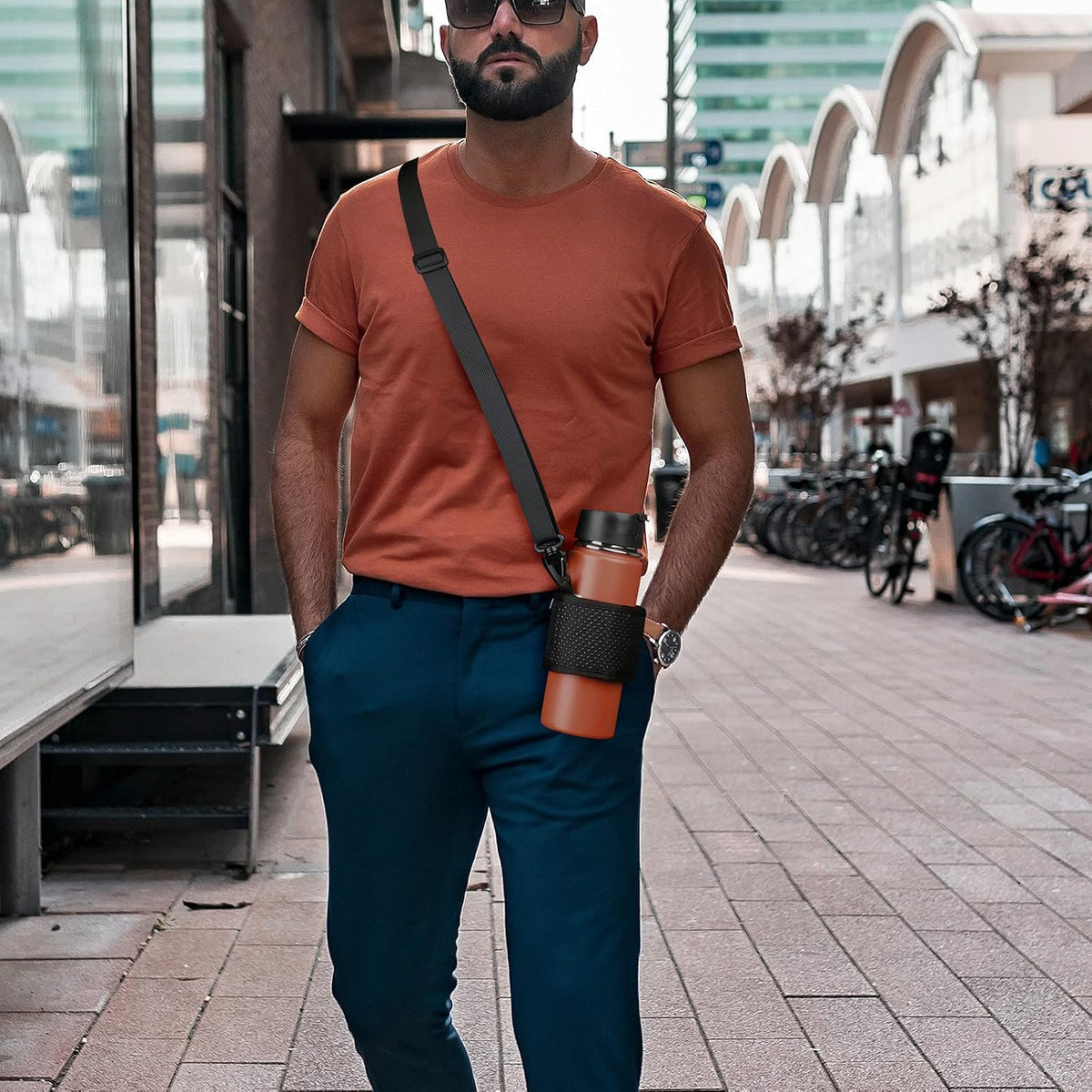 Adjustable Water-Bottle Carrier