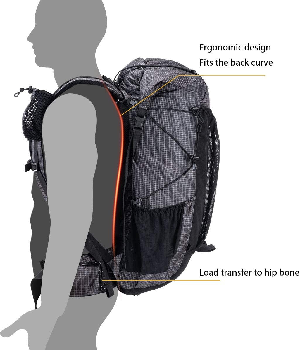 65L Internal-Frame Backpacking Pack