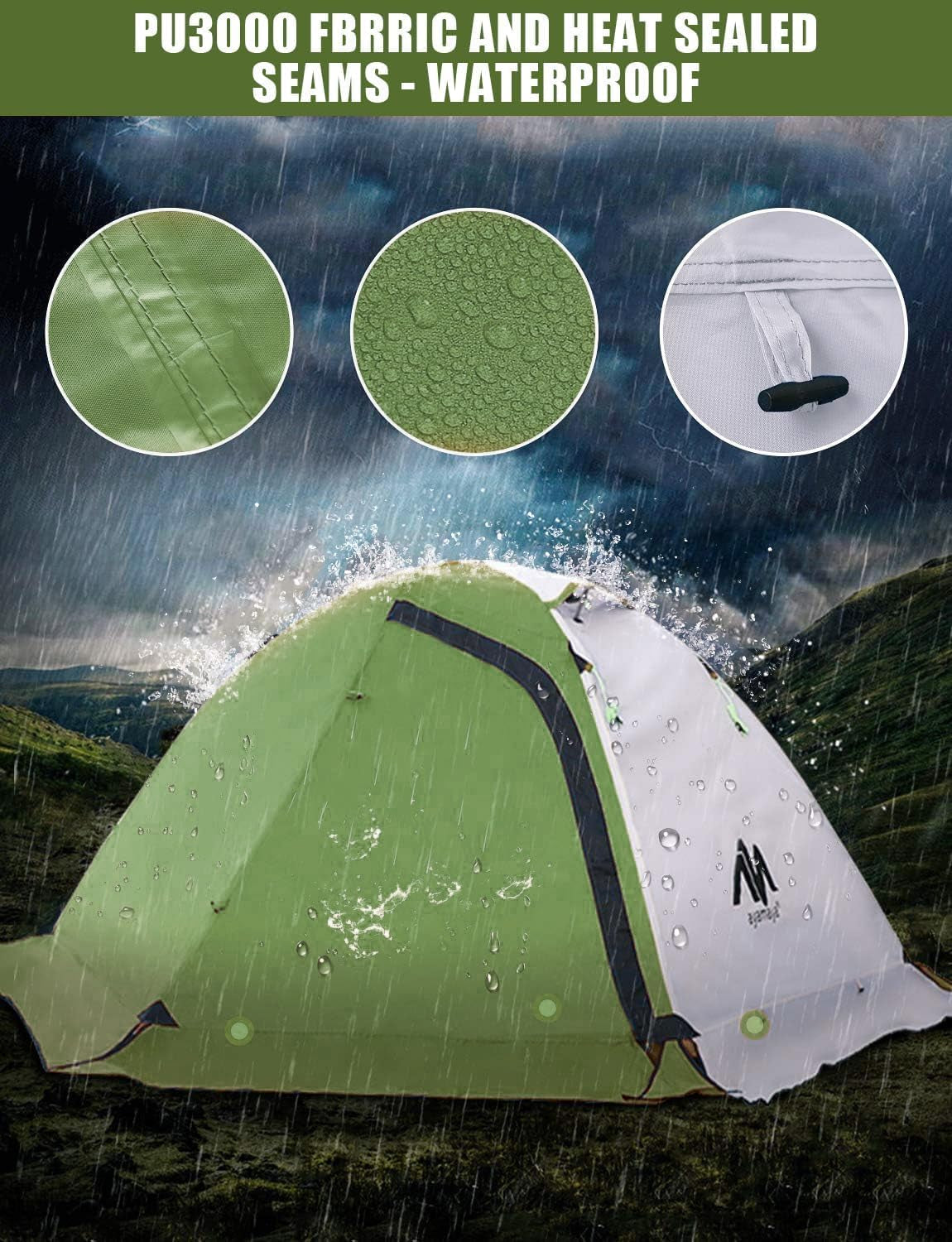 Ultralight Backpacking Tent — 2 Person