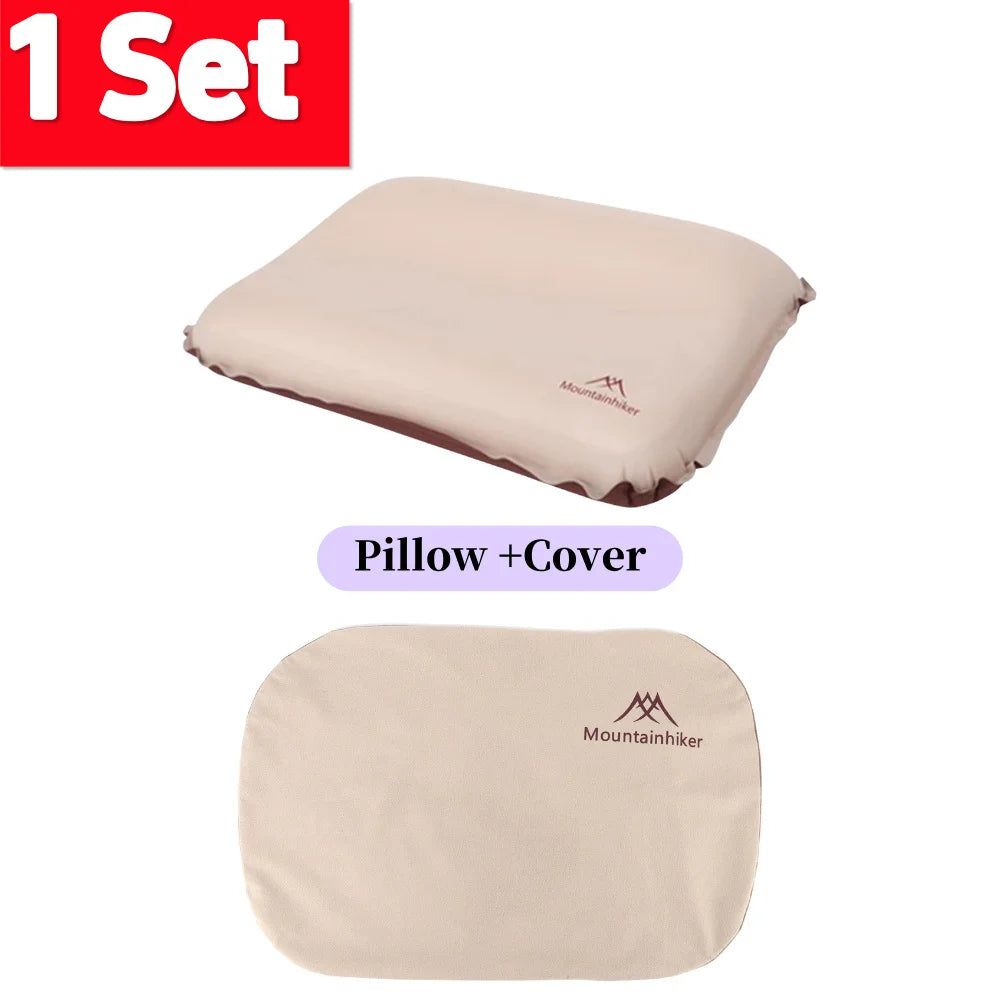 Camping Pillow Ultralight Inflatable Pillow Ergonomic Compressible Pillow Outdoor Travel Sleeping Pillow Breathable Neck Protect