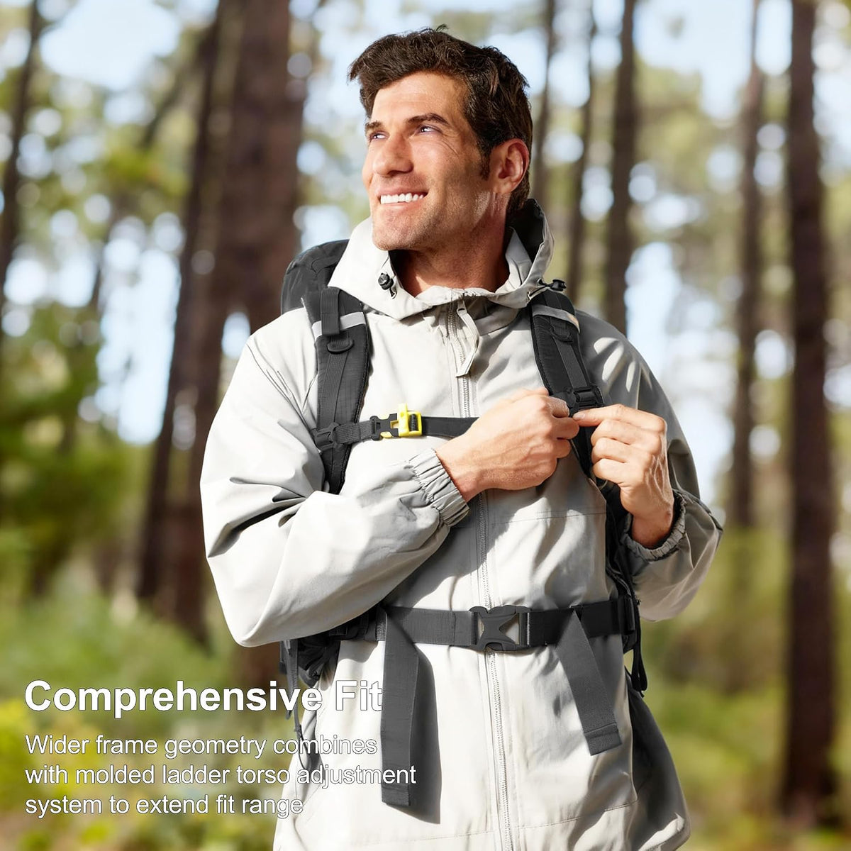 35L Internal Frame Backpack with Rain Cover