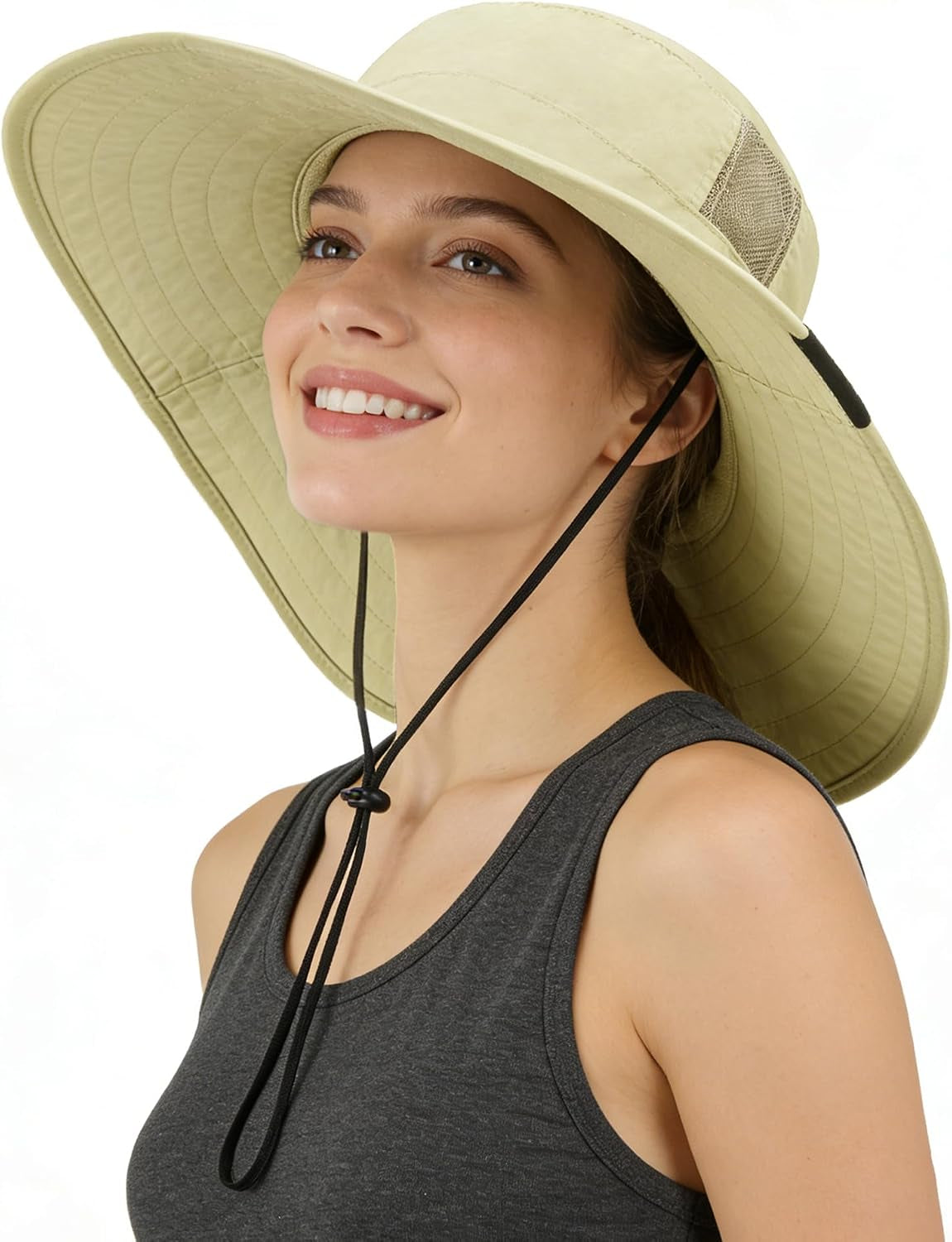 Wide-Brim Ventilated Sun Hat