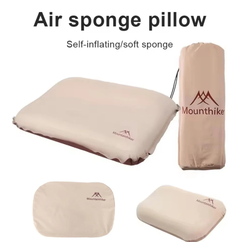 Camping Pillow Ultralight Inflatable Pillow Ergonomic Compressible Pillow Outdoor Travel Sleeping Pillow Breathable Neck Protect