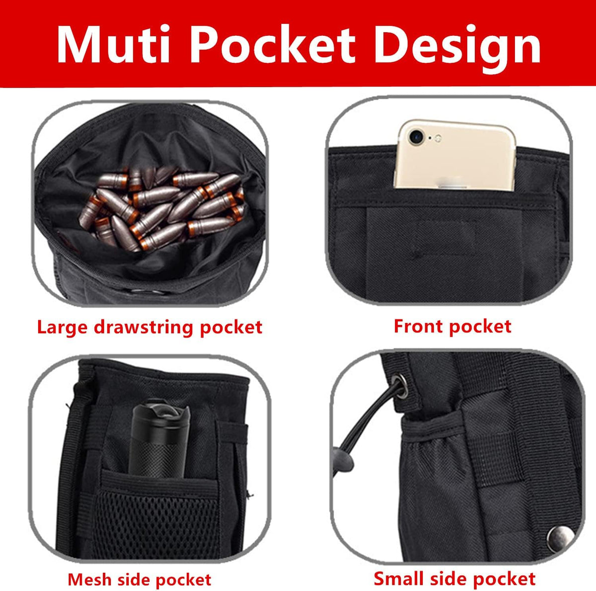 Climbing Chalk Bag with Adjustable Belt