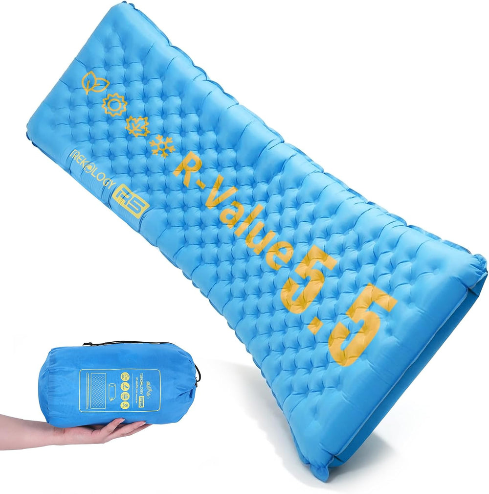 Insulated Rectangular Sleeping Pad — 4 in.
