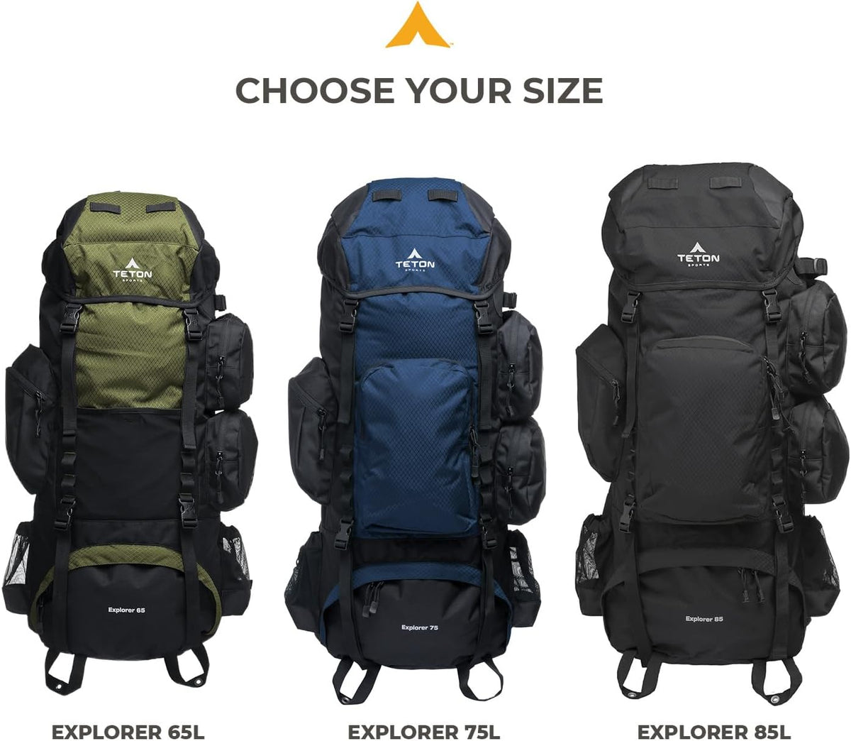 65L Explorer Pack with Rain Cover