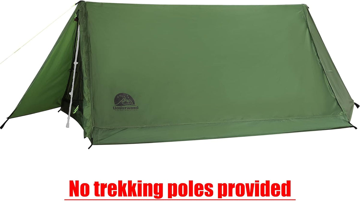 2 Person Trekking Pole Tent, Ultralight Camping Backpacking Tent (NO Poles)