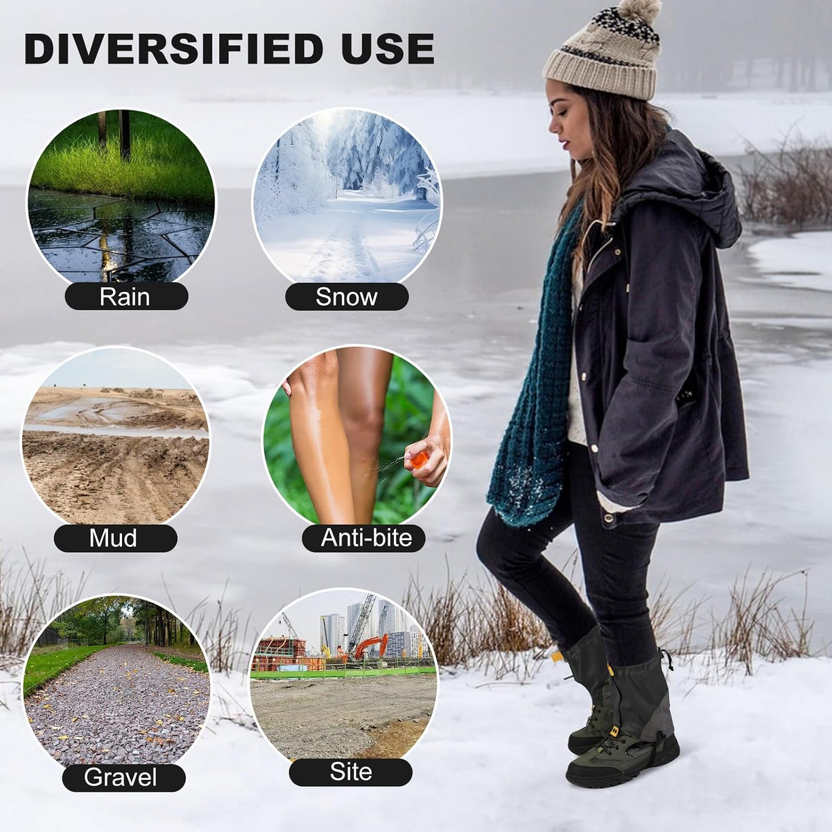 Lightweight Waterproof Hiking Gaiters