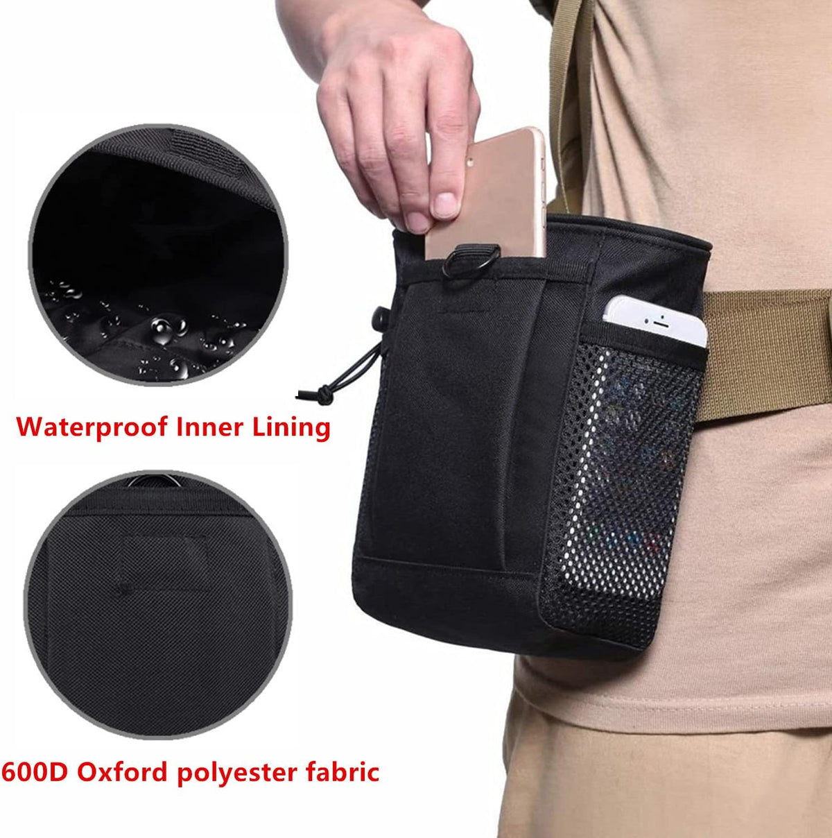 Climbing Chalk Bag with Adjustable Belt
