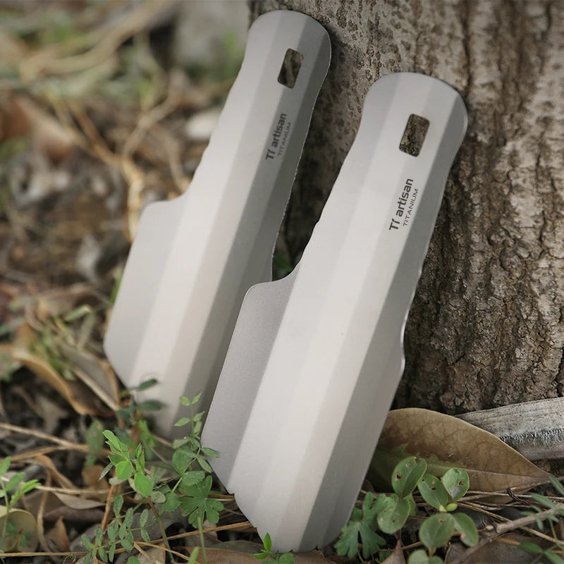 Titanium Corrosion-Resistant Garden Hand Shovel Outdoor Camping Hiking Backpacking Mini Ultralight Portable Trowel