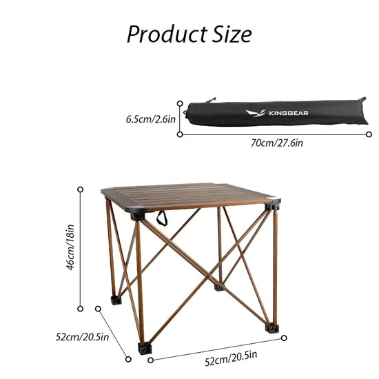 RollCamp 52 Aluminum Table